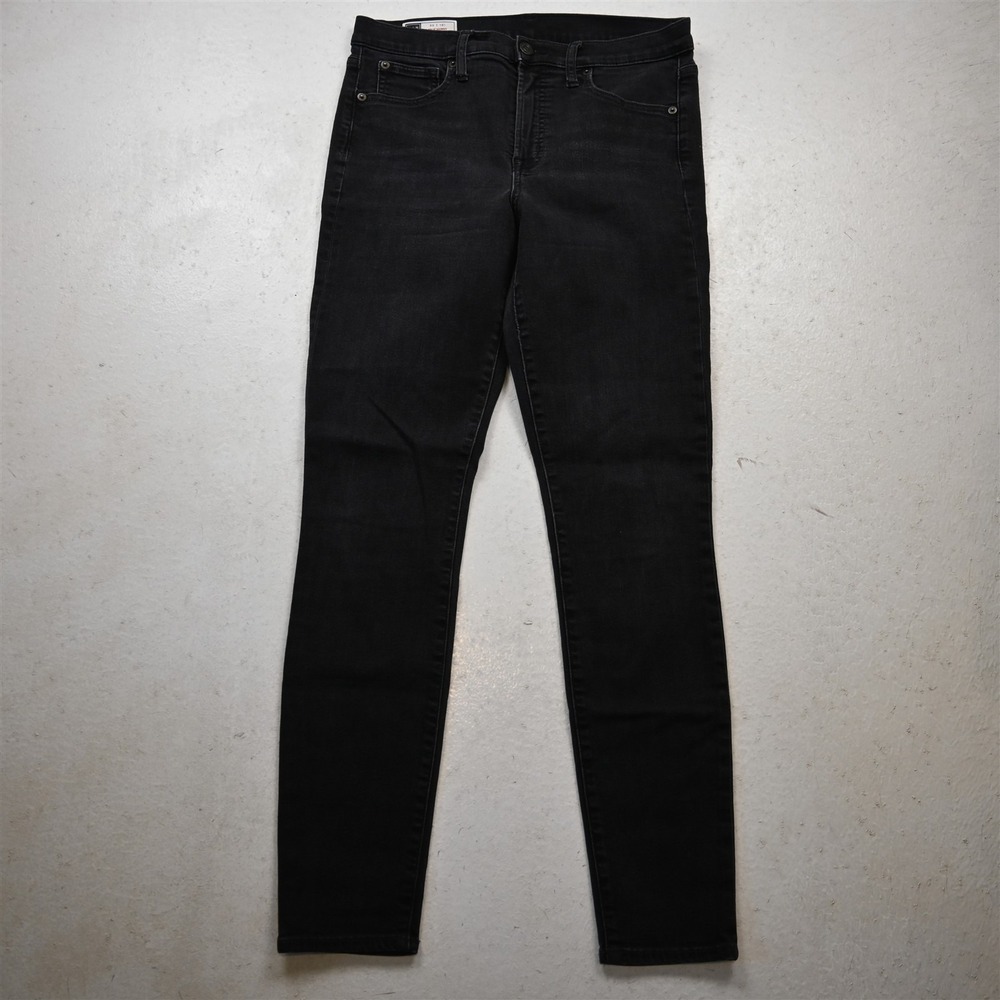 Gap 10 Tall True Skinny High Rise Black Stretch Denim Womens Jeans